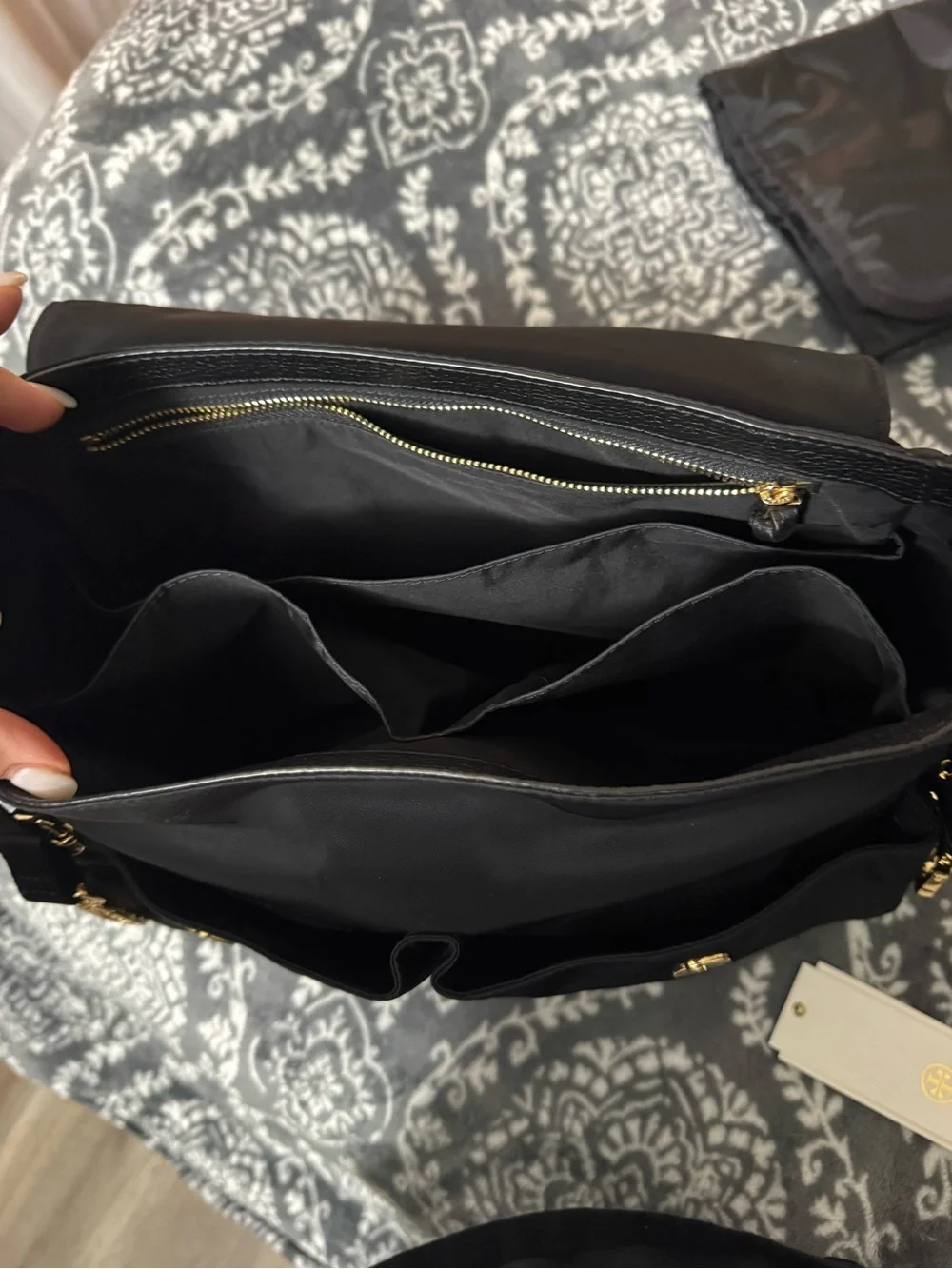 Tory Burch Black Nylon Shoulder Bag